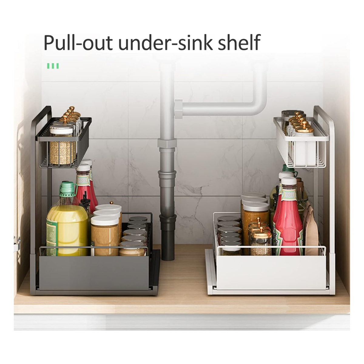 Miniatura 2 de Organizador cocina deslizable 2 niveles